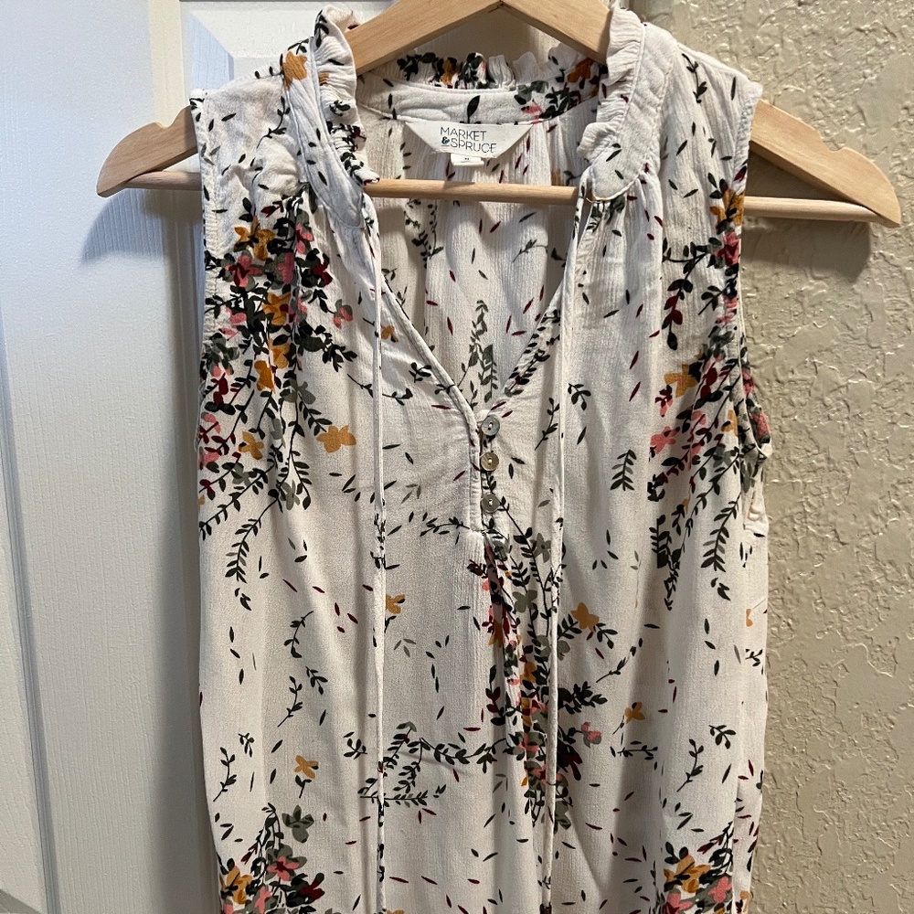 Ava Tie Neck Sleeveless Blouse